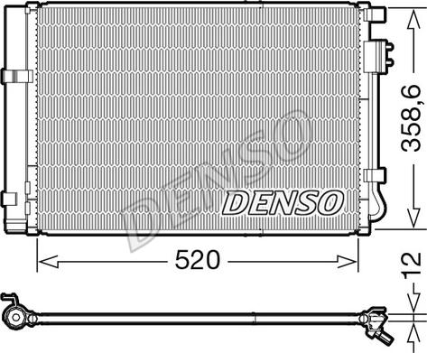 Denso DCN41011 - Condenser, air conditioning www.parts5.com