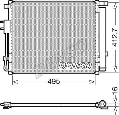 Denso DCN41012 - Condenser, air conditioning www.parts5.com