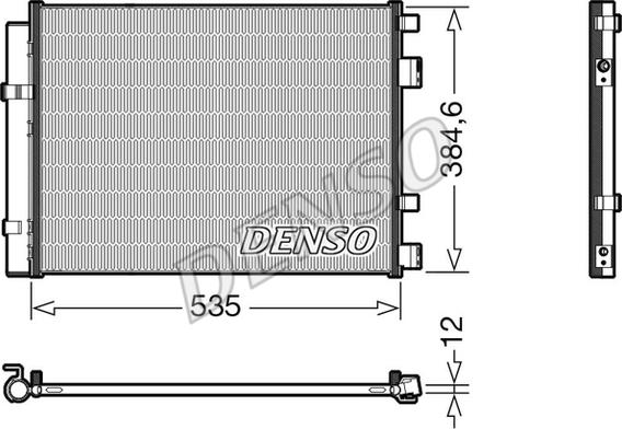 Denso DCN41020 - Condenser, air conditioning www.parts5.com