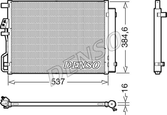 Denso DCN41021 - Kondensator, Klimaanlage www.parts5.com