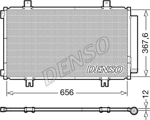 Denso DCN47009 - Condenser, air conditioning www.parts5.com