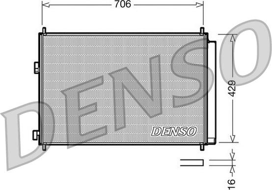 Denso DCN50030 - Condensador, aire acondicionado www.parts5.com