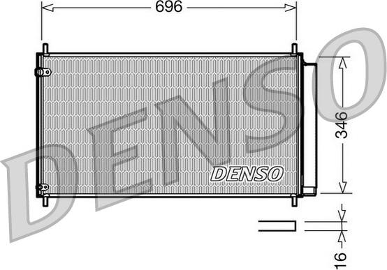 Denso DCN50022 - Condenser, air conditioning www.parts5.com