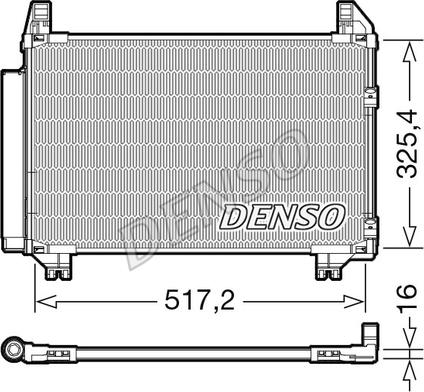 Denso DCN50101 - Кондензатор, климатизация www.parts5.com