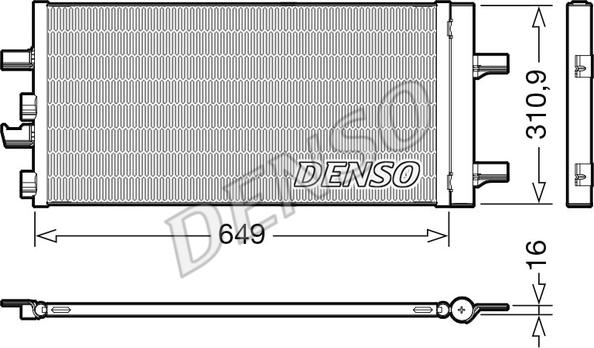 Denso DCN05104 - Condensador, aire acondicionado www.parts5.com