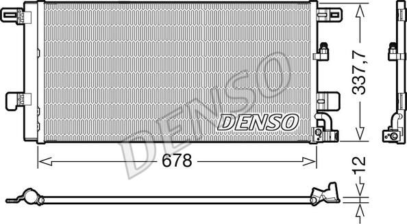 Denso DCN02001 - Condenser, air conditioning www.parts5.com