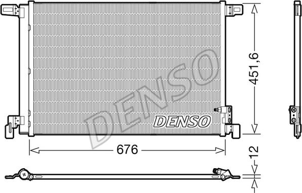 Denso DCN02008 - Condenser, air conditioning parts5.com