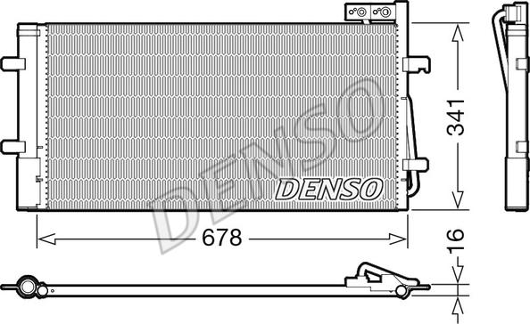 Denso DCN02035 - Condensador, aire acondicionado www.parts5.com