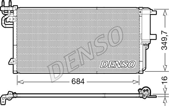 Denso DCN10045 - Condenser, air conditioning www.parts5.com