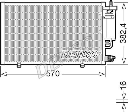 Denso DCN10051 - Condensador, aire acondicionado www.parts5.com