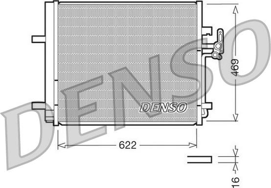 Denso DCN10016 - Kondenzator, klima-uređaj www.parts5.com