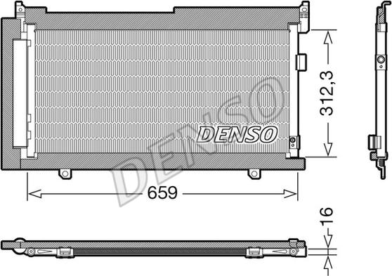 Denso DCN36006 - Condenser, air conditioning www.parts5.com