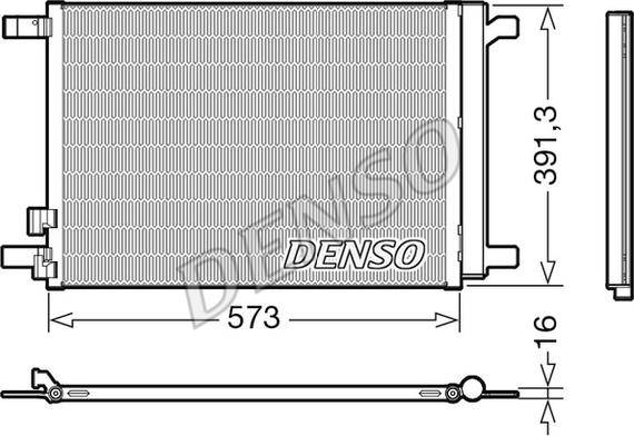 Denso DCN32066 - Kondenzator, klima-uređaj www.parts5.com