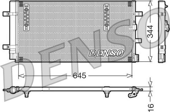 Denso DCN32060 - Конденсатор кондиционера www.parts5.com