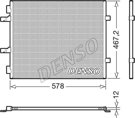 Denso DCN20042 - Condensateur, climatisation www.parts5.com