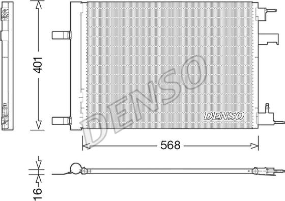 Denso DCN20008 - Kondenzátor, klíma www.parts5.com