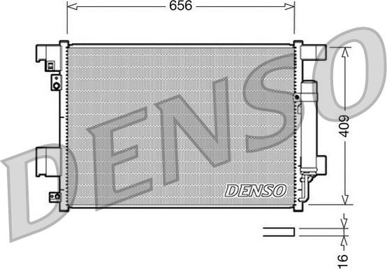 Denso DCN21001 - Συμπυκνωτής, σύστ. κλιματισμού www.parts5.com