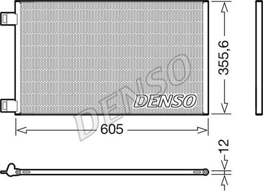 Denso DCN23041 - Condenser, air conditioning www.parts5.com