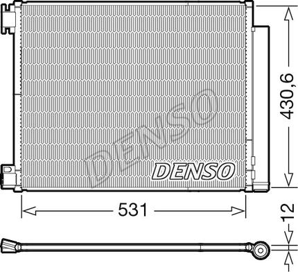 Denso DCN23039 - Kondenzator, klimatska naprava www.parts5.com