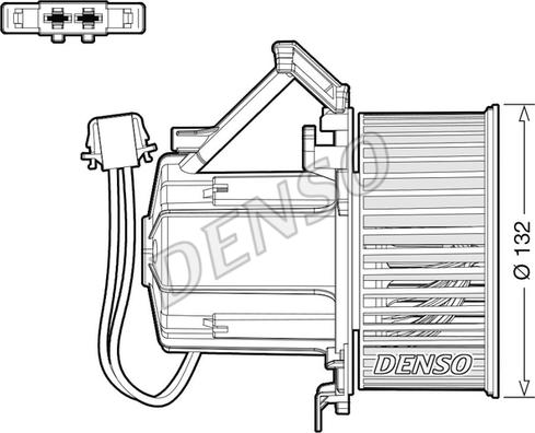 Denso DEA02009 - Interior Blower www.parts5.com