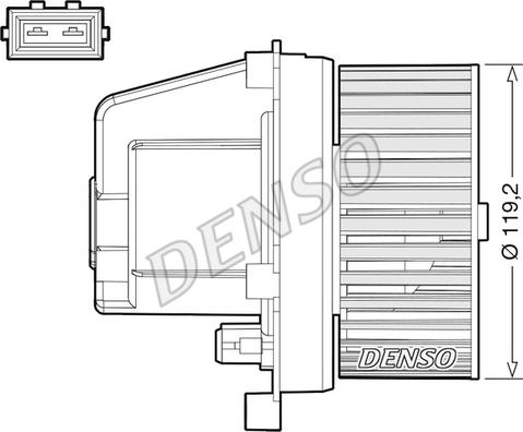 Denso DEA33003 - Wentylator wewnętrzny www.parts5.com