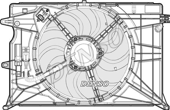 Denso DER09074 - Ventilator, radiator www.parts5.com