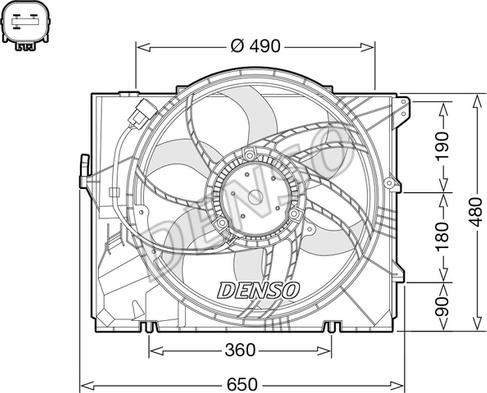 Denso DER05011 - Fan, radiator parts5.com