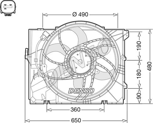 Denso DER05011 - Ventilador, refrigeración del motor www.parts5.com