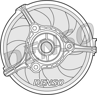 Denso DER02002 - Вентилятор, охлаждение двигателя www.parts5.com