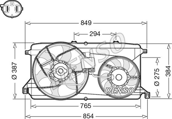 Denso DER10009 - Ventilateur, refroidissement du moteur www.parts5.com