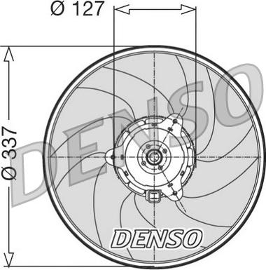 Denso DER21004 - Ventilator, hlađenje motora www.parts5.com