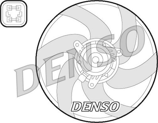 Denso DER21022 - Ventilator, radiator www.parts5.com