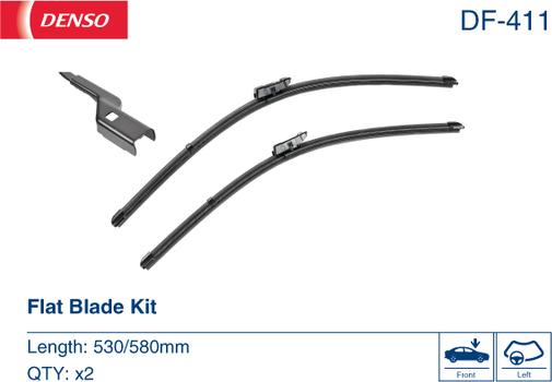 Denso DF-411 - Wiper Blade www.parts5.com