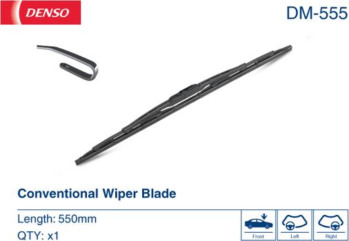 Denso DM-555 - Перо на чистачка www.parts5.com