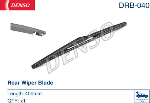 Denso DRB-040 - Pyyhkijänsulka www.parts5.com