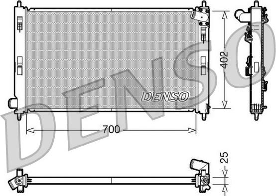 Denso DRM45032 - Radiator, engine cooling www.parts5.com