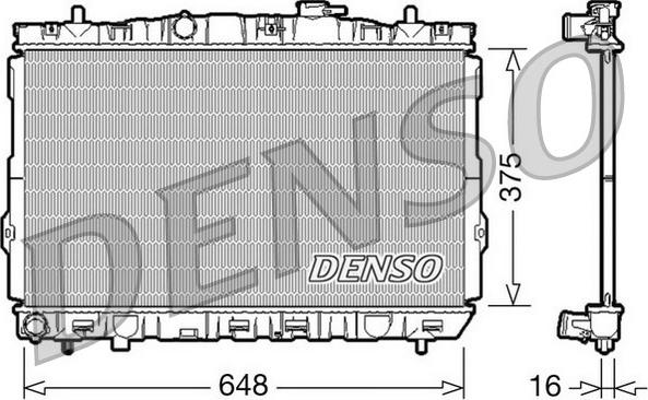 Denso DRM41001 - Radiator, engine cooling www.parts5.com