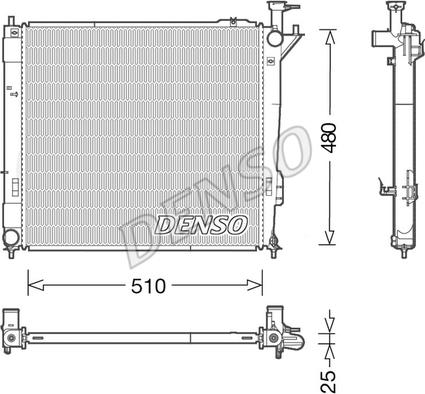 Denso DRM41015 - Radiator, engine cooling www.parts5.com