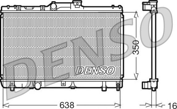 Denso DRM50013 - Chłodnica, układ chłodzenia silnika www.parts5.com