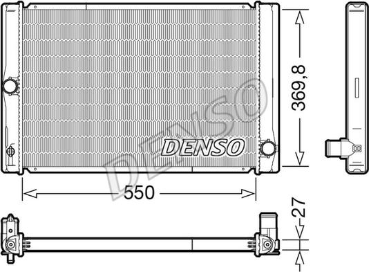 Denso DRM50123 - Radiator, engine cooling www.parts5.com