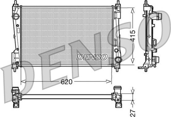 Denso DRM09110 - Radiator, engine cooling www.parts5.com