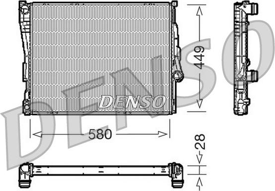 Denso DRM05069 - Radiador, refrigeración del motor www.parts5.com