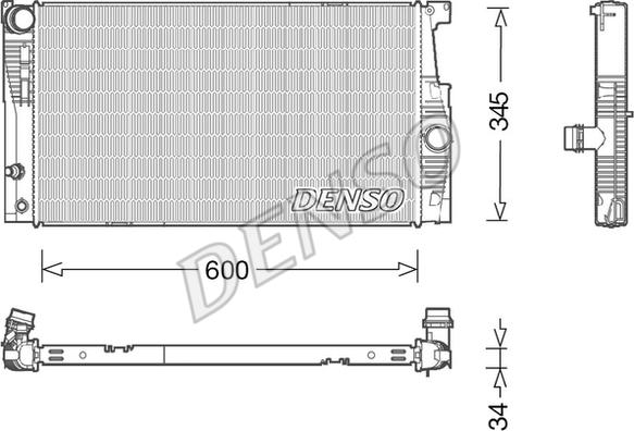 Denso DRM05005 - Radiator, engine cooling www.parts5.com