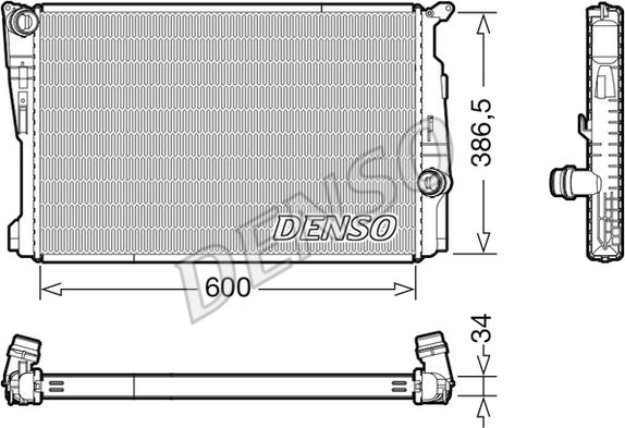 Denso DRM05122 - Hűtő, motorhűtés www.parts5.com