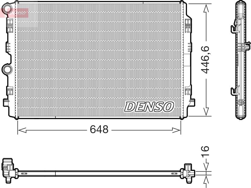 Denso DRM02050 - Radiator, engine cooling www.parts5.com