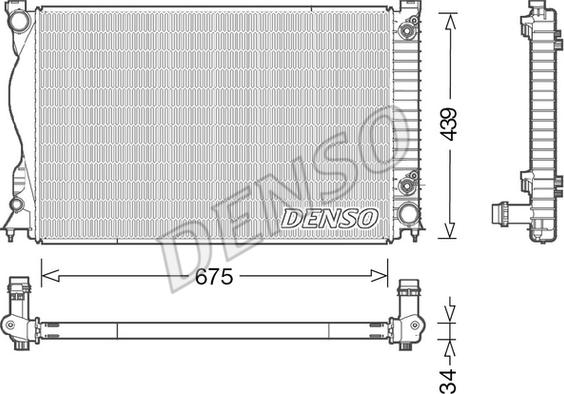 Denso DRM02028 - Radiator, racire motor www.parts5.com