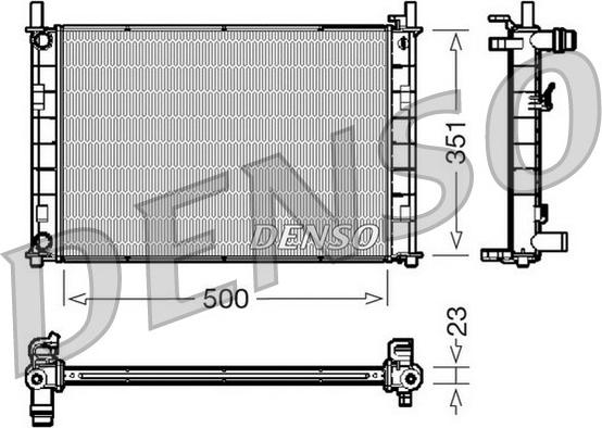 Denso DRM10046 - Radiator, engine cooling www.parts5.com