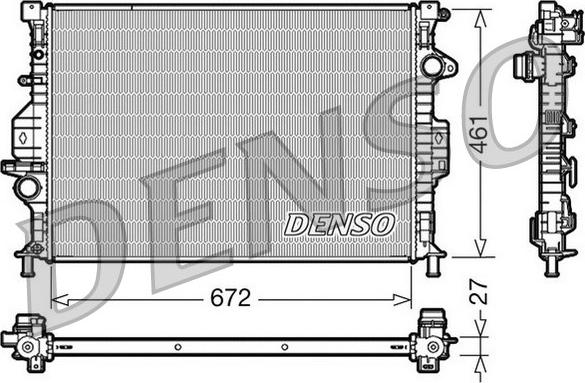 Denso DRM10069 - Radiator, engine cooling parts5.com