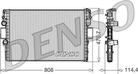 Denso DRM12010 - Ψυγείο, ψύξη κινητήρα www.parts5.com