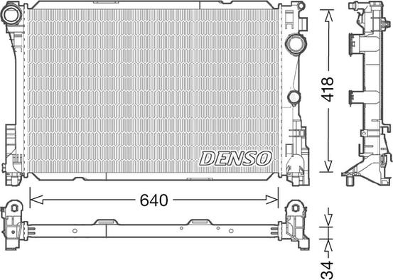 Denso DRM17049 - Radiator, racire motor www.parts5.com